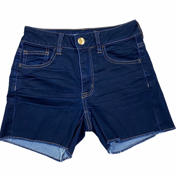 American Eagle High Rise Shortie Jean shorts - Picture 2 of 3